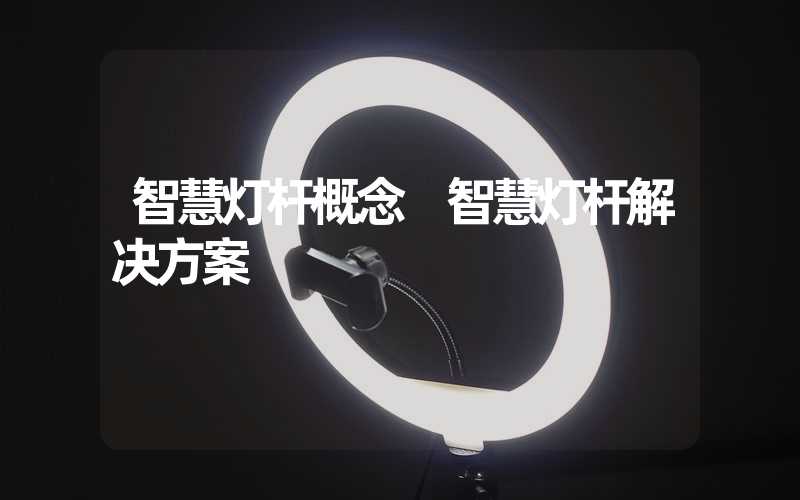 智慧灯杆概念 智慧灯杆解决方案